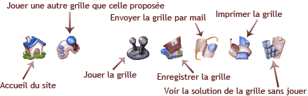 menu des grilles de Sudoku